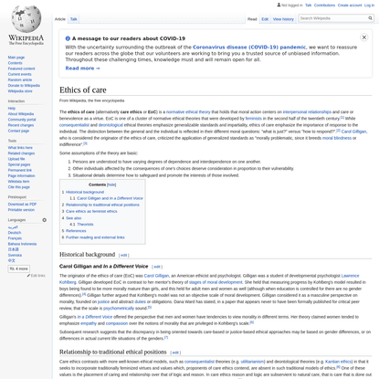 Ethics of care