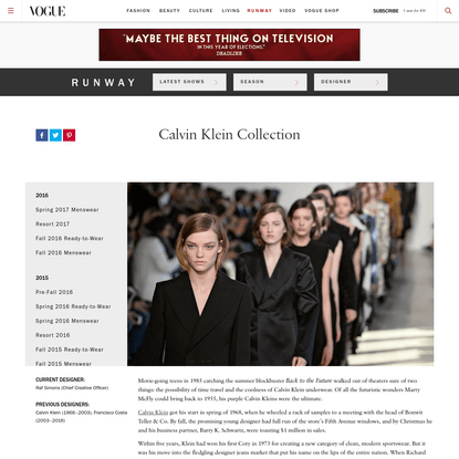 Calvin Klein Collection News, Collections, Fashion Shows, Fashion Week Reviews, and More - Vogue