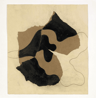 Hans Arp, Untitled (dessin déchiré) (1934; collage of torn paper, ink and pencil, 24.5 x 22 cm; Berlin / Rolandswerth, Stiftung Arp eV)