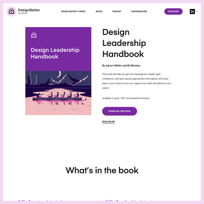 Design Leadership Handbook-from DesignBetter.Co