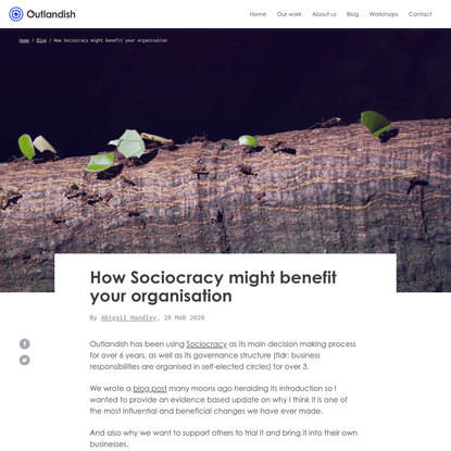 How Sociocracy might benefit your organisation
