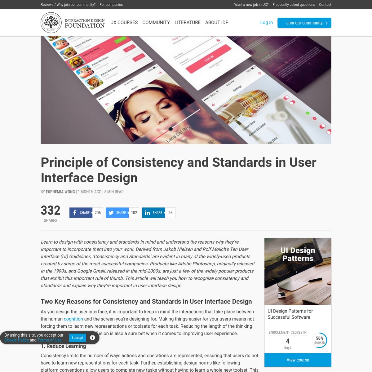 Principle of Consistency and Standards in User Interface Design — Are.na