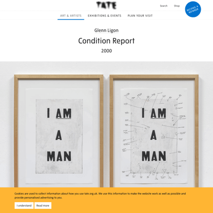 ‘Condition Report’, Glenn Ligon, 2000 | Tate