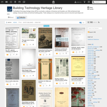 Building Technology Heritage Library : Free Texts : Download &amp; Streaming : Internet Archive