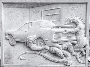 Jon Rafman, Dragons Fucking Car I