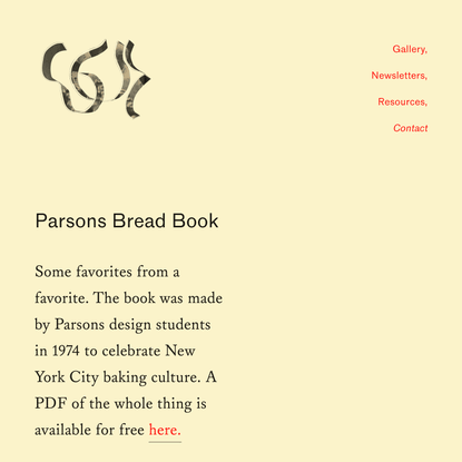 Parson’s Bread Book — Bread on Earth