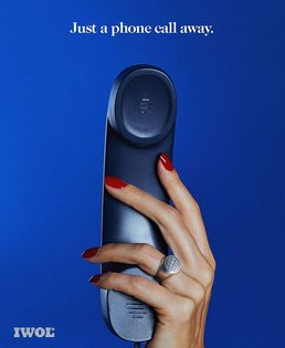 'IWOL - Just a phone call away.' Advert from the La Roux 'Supervision' Fantazine. #InternationalWomanOfLeisure