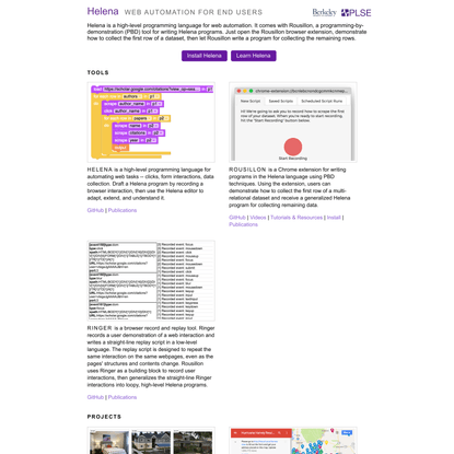 Helena | Web Automation for End Users