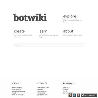 Welcome to Botwiki | Botwiki