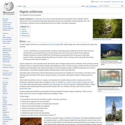 Organic architecture - Wikipedia