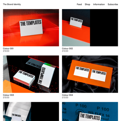 THE TEMPLATES: Stationery Colour Archives — The Brand Identity