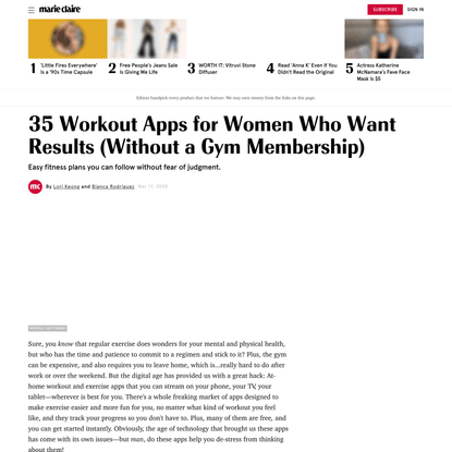 The Best At-Home Workout Apps for Women Who Want Results