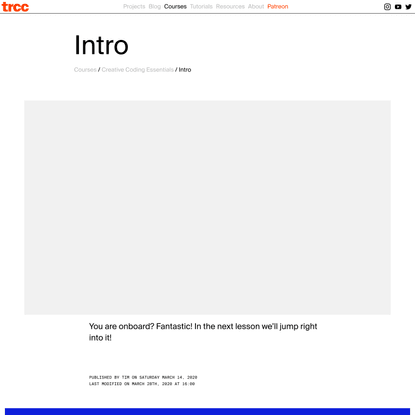 Intro • tim rodenbröker creative coding