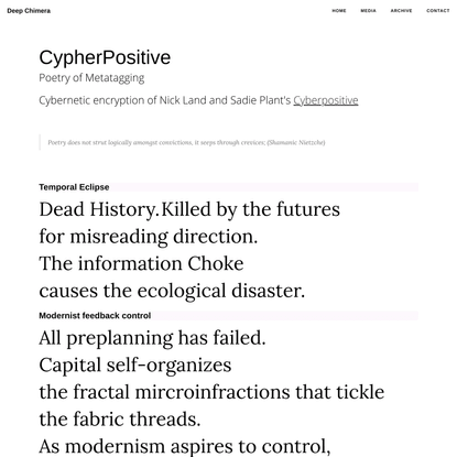 CypherPositive - Poetry of metatagging