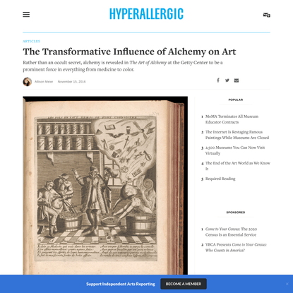 The History of Alchemy and Art at the Getty Center