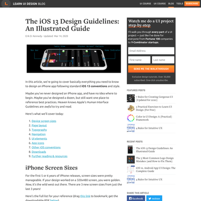 iOS Design Guidelines: Illustrated Patterns (+ free templates)