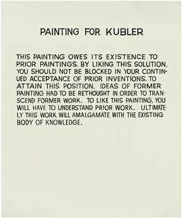 Painting for Kubler, John Baldessari (1968)