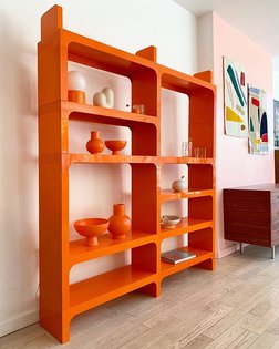 I just can't 😍🍊😎😝👍🏻! Vintage modular Olaf Von Bohr for Kartell shelving unit! 🍊Amazing condition, SOLD. 〰〰〰 #storage #Kartel...