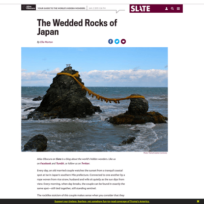 These Japanese Rocks Have Been United in Marriage