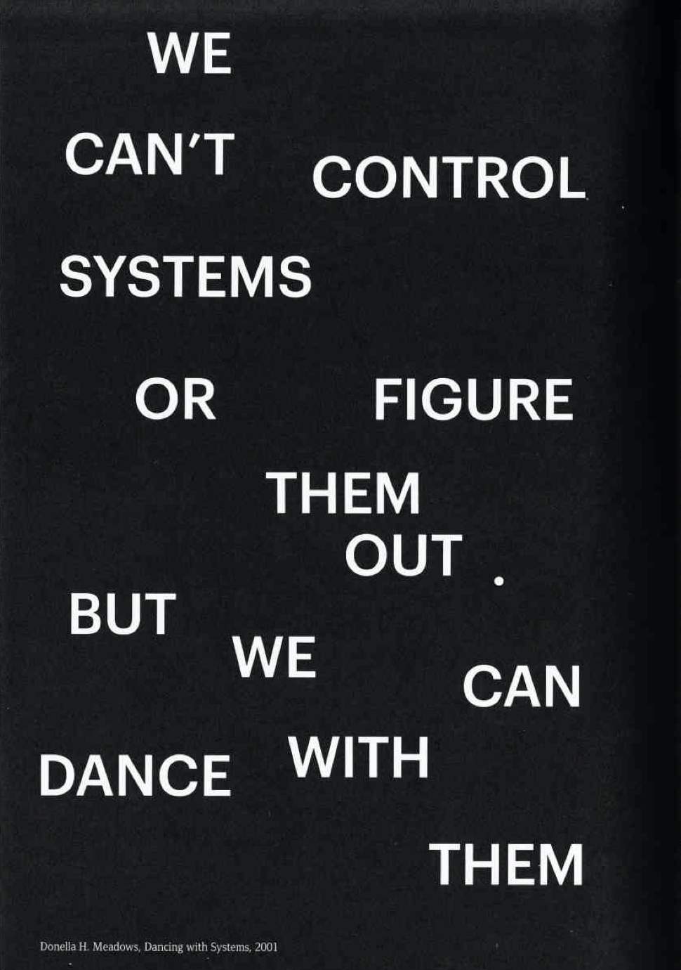 Donella H. Meadows, Dancing with systems, 2001