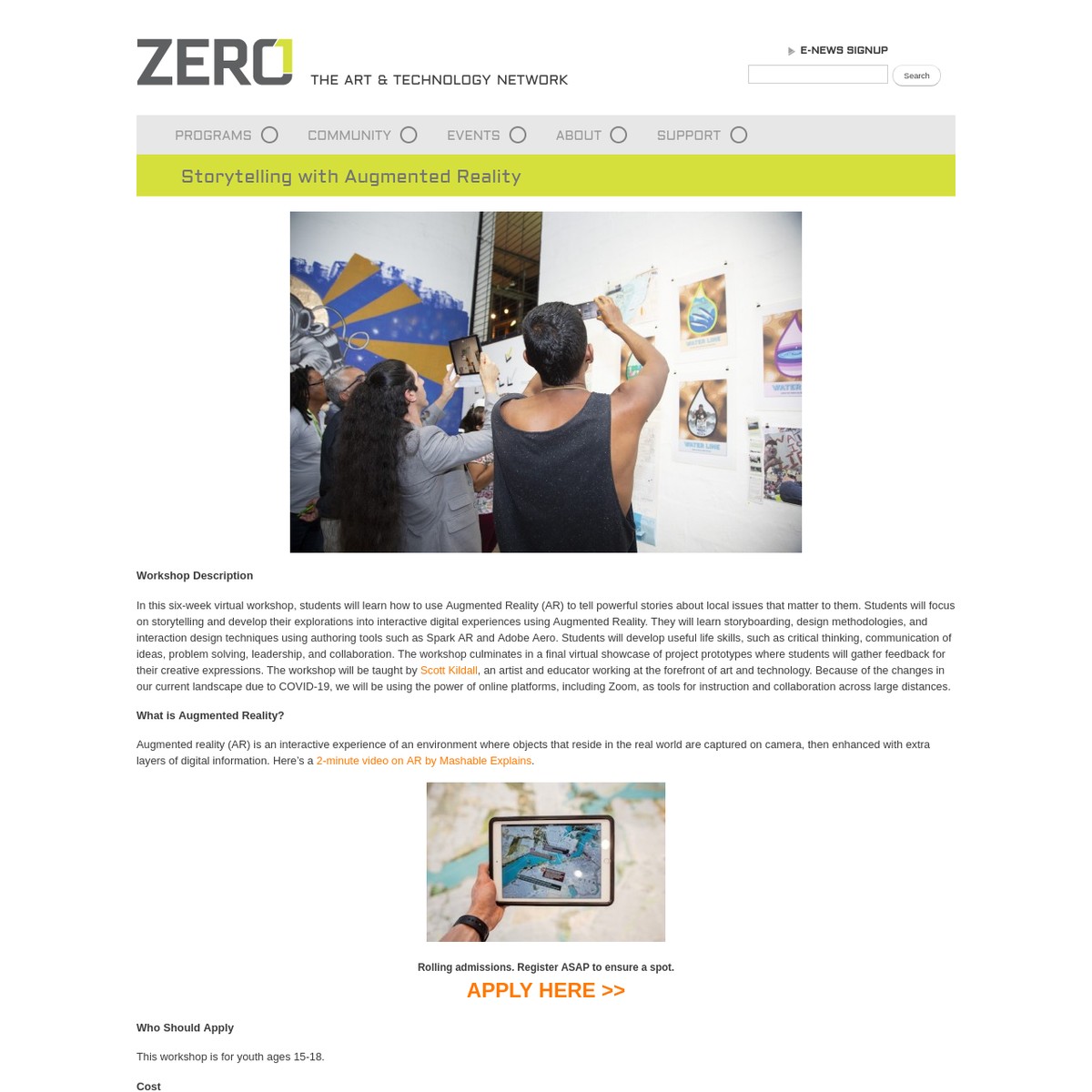 Storytelling with Augmented Reality — Are.na