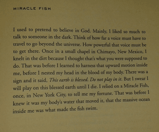 Ada Limón, “Miracle Fish” from Bright Dead Things