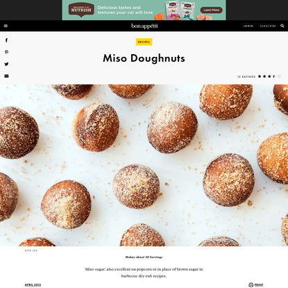 Miso Doughnuts Recipe