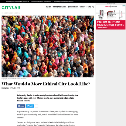 A Plea for an Ethical City