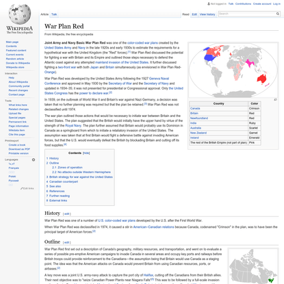 War Plan Red - Wikipedia, the free encyclopedia