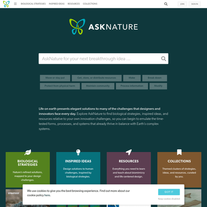 AskNature - Innovation Inspired by Nature