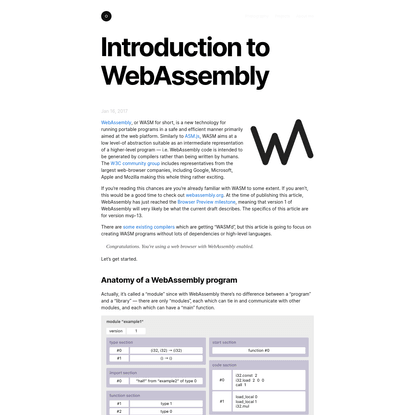Introduction to WebAssembly