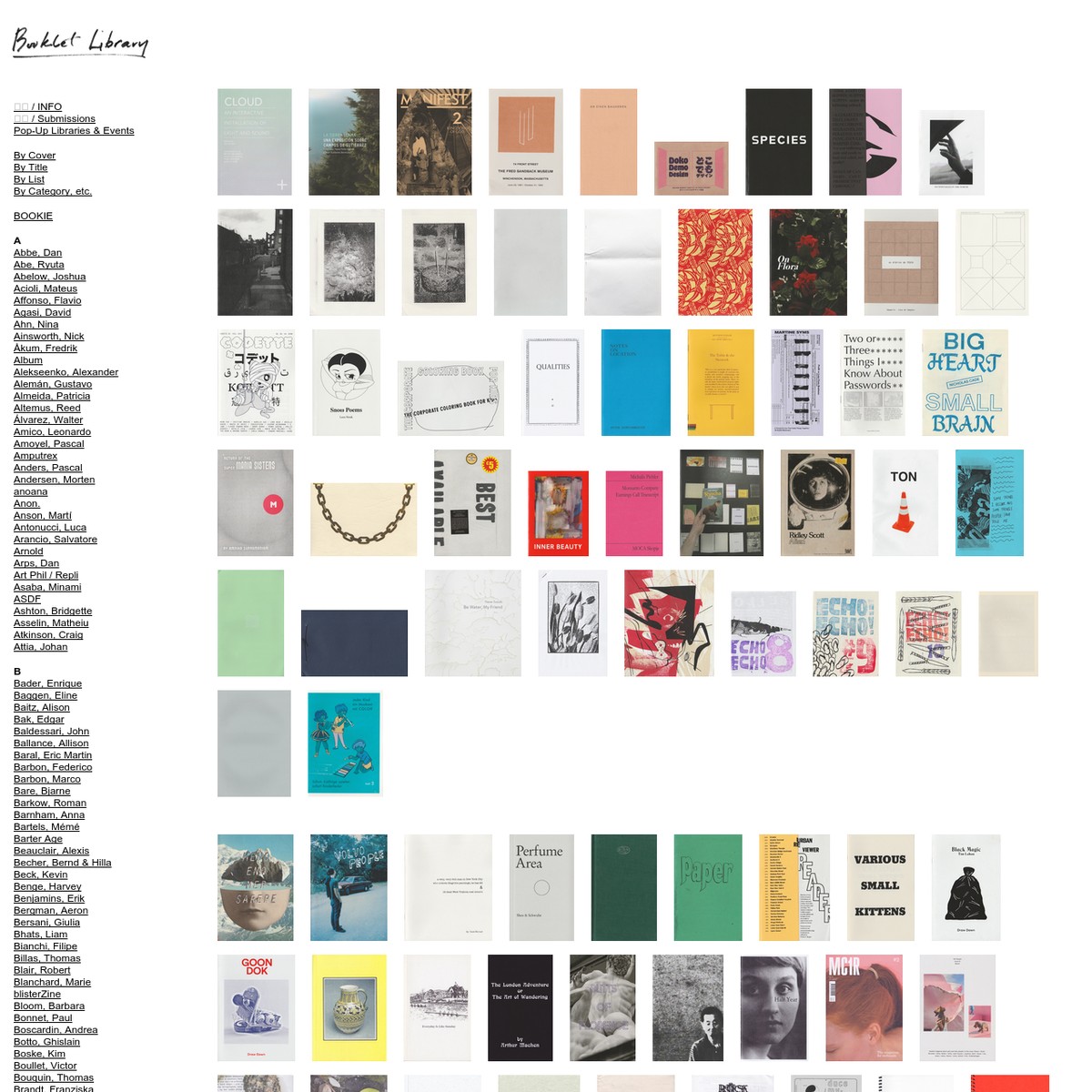 BOOKLET LIBRARY By Cover — Are.na