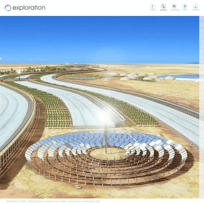 The Sahara Forest Project and SFP Pilot Facility - Exploration Architecture