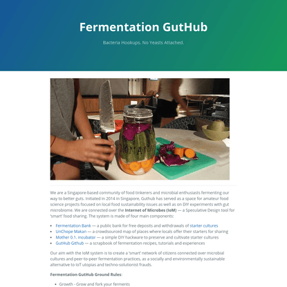 Fermentation GutHub