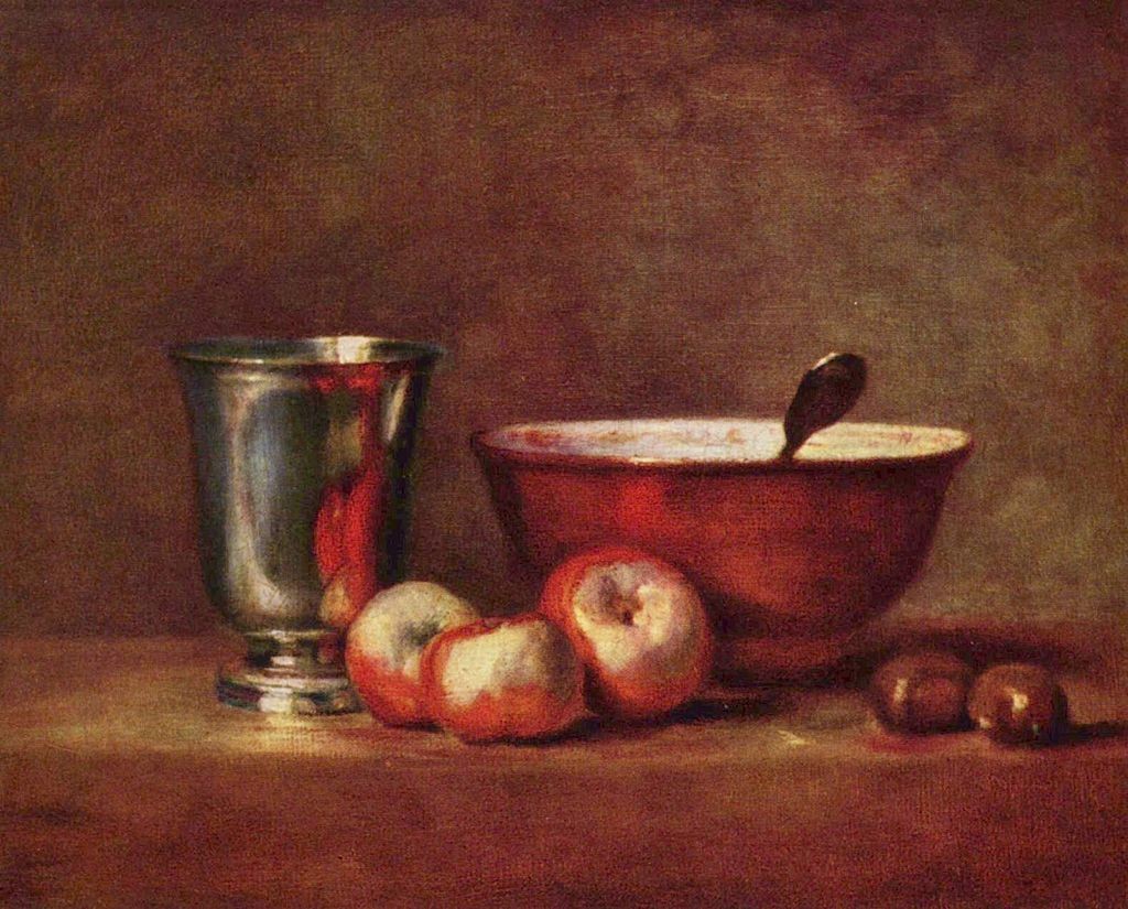  18. STOLETÍ_ Jean Batiste Siméon, Stříbrný pohár, po 1760