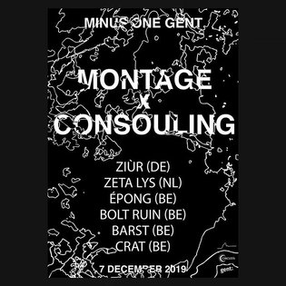 MONTAGE X CONSOULING Poster design by Victor Geldhof