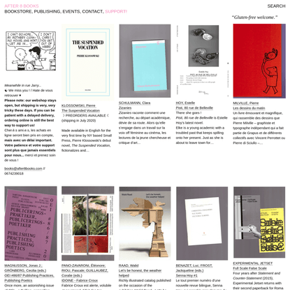 News, Events & Recent Deliveries - After 8 Books