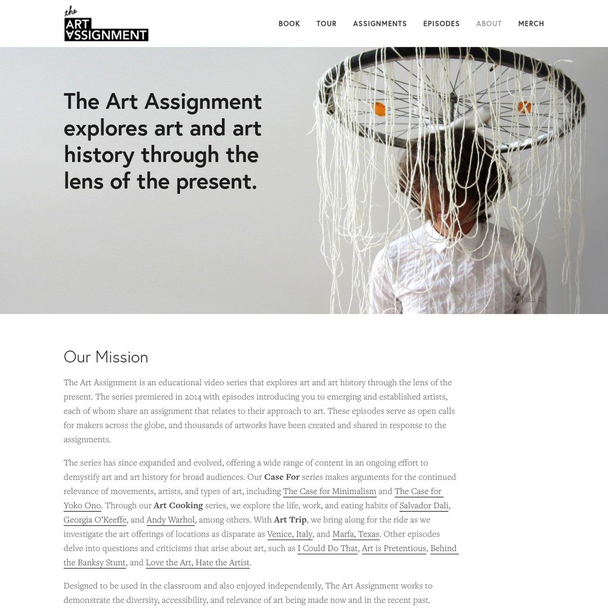 About The Art Assignment — Are.na