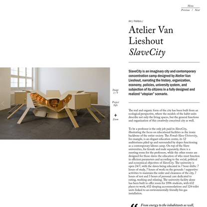Atelier Van Lieshout SlaveCity