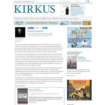 Kenneth Goldsmith | Kirkus Reviews
