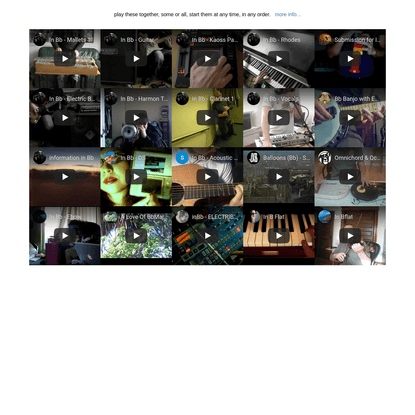 in Bb 2.0 - a collaborative music/spoken word project