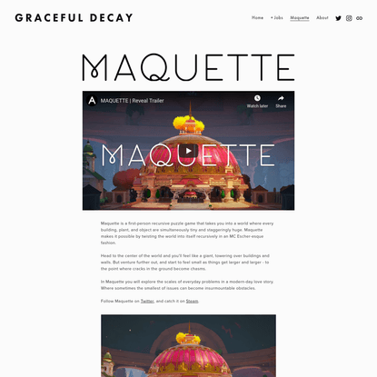 Maquette - Graceful Decay