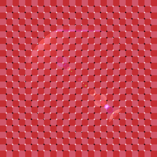 the circle looks like it's moving