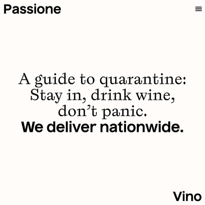 Homepage - Passione Vino