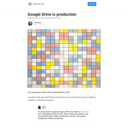 Google Drive is production