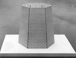 SOL LEWITT (1928 - 2007) Maquette voor 'Six-sided tower', 1993