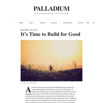 It's Time to Build for Good