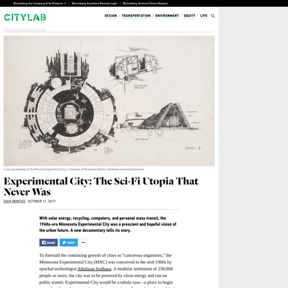 Experimental City: The Sci-Fi Utopia That Never Was