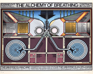 Paul Laffoley, The Alchemy of Breathing, 1992