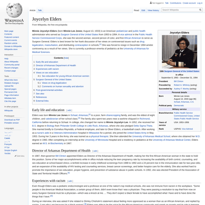 Joycelyn Elders - Wikipedia